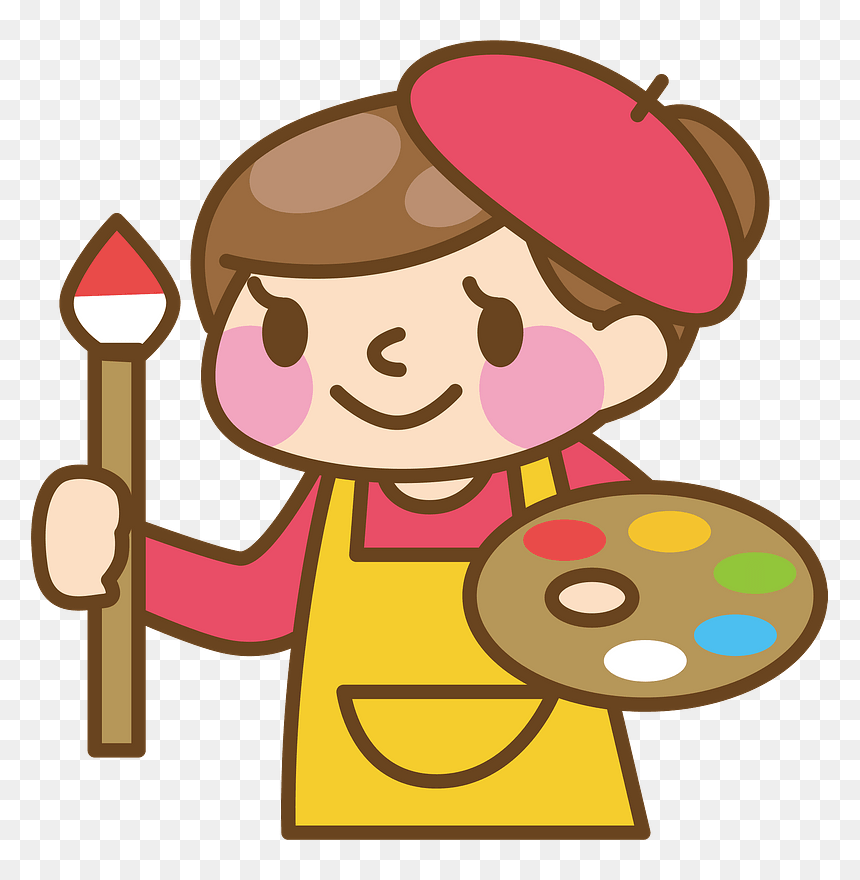 Painter Woman Clipart - Cartoon Cash Register Png, Transparent Png - woman clipart png