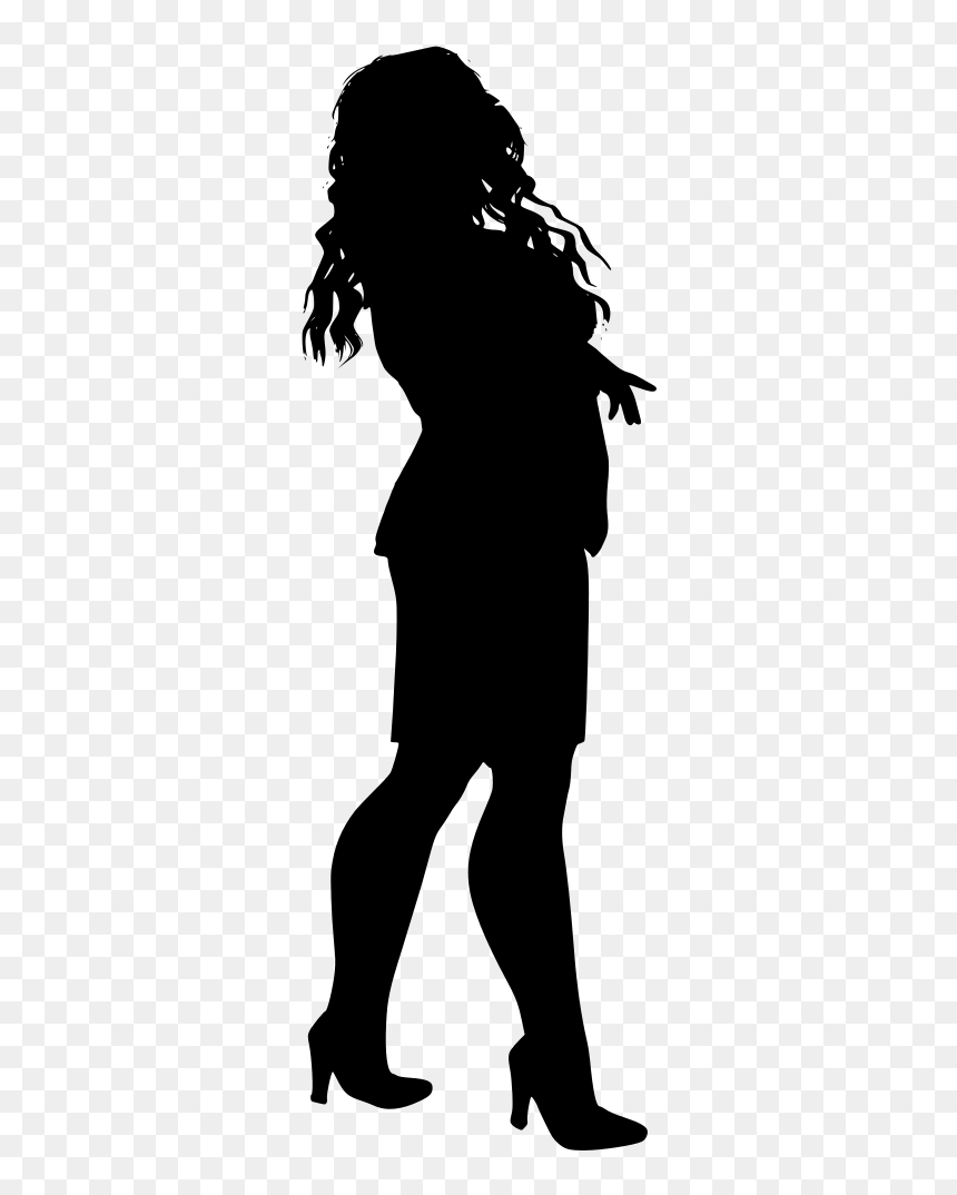 Silhouette, HD Png Download - fat person png
