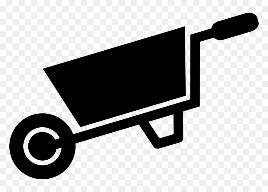 Wheelbarrow Tool For Yard - Building Material Wheelbarrow Tools Hardware Png, Transparent Png - wheelbarrow png