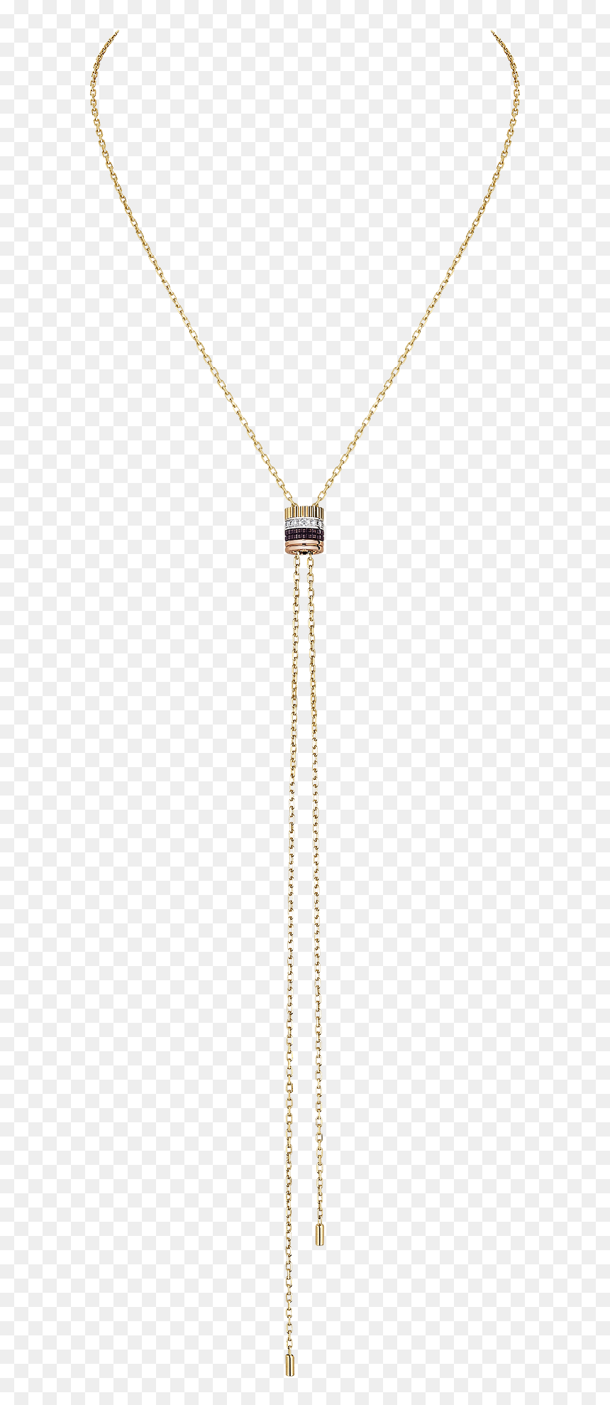 Large Quatre Classique Tie Necklace Paved With Diamonds - Pendant, HD Png Download - breaking chains png