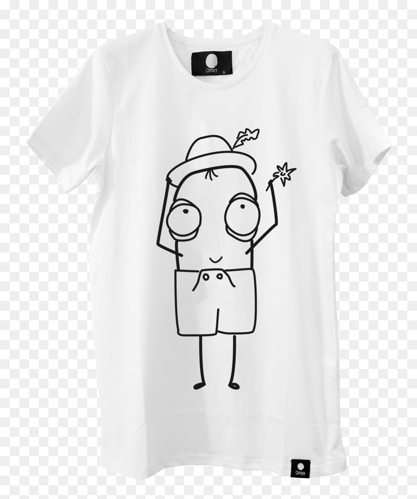 Awesome Hans T-shirt Design By Quipster - Cartoon, HD Png Download - white tee png