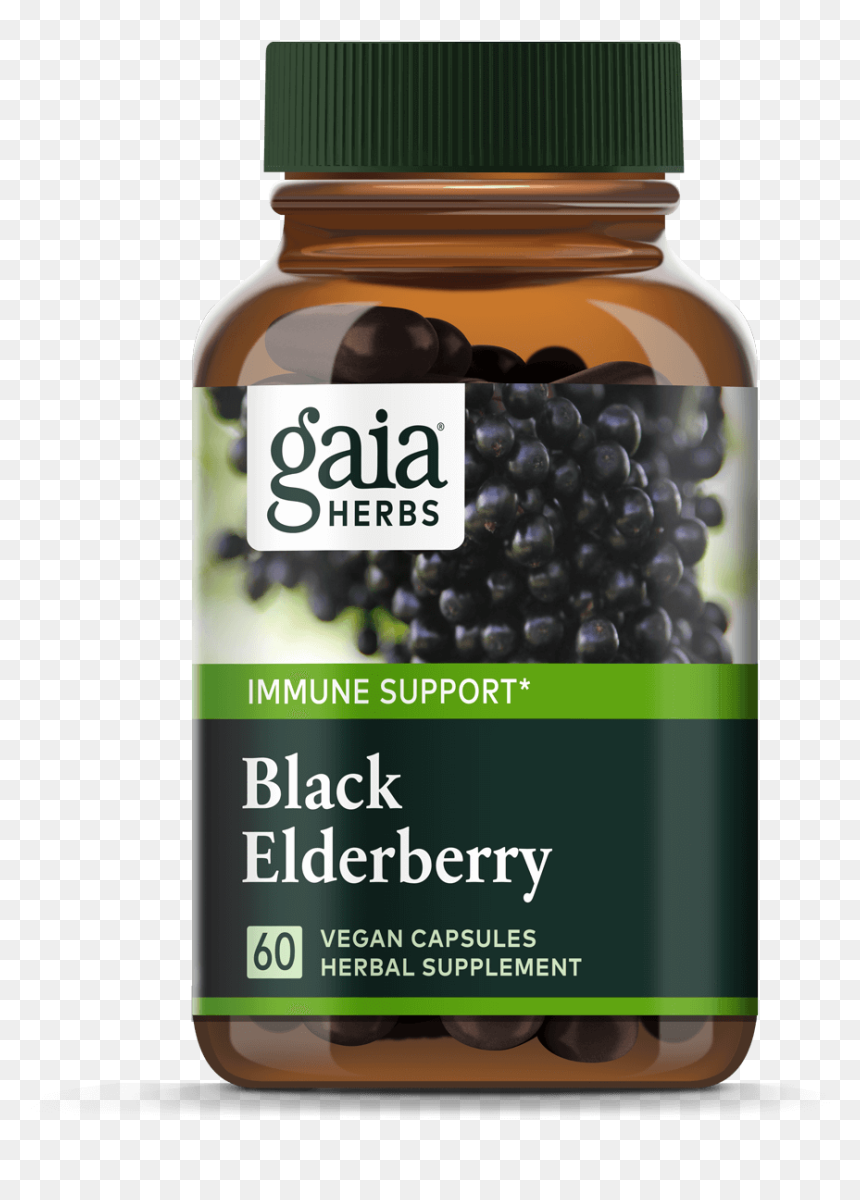 Transparent Medicine Capsule Png - Gaia Elderberry, Png Download - medicine capsule png