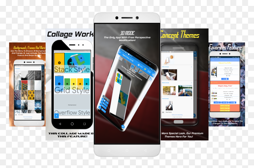 Iphone, HD Png Download - photo frames collage png hd