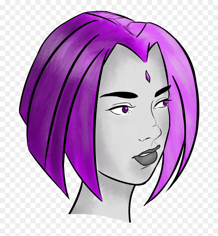 Followup To My Raven Drawing , Png Download - Girl, Transparent Png - raven feather png