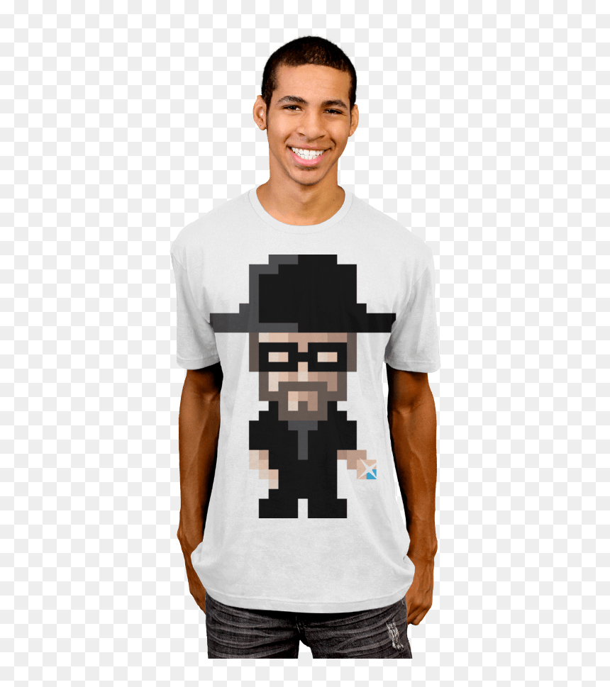 Heisenberg T-shirt - Neon Design Black Shirt, HD Png Download - heisenberg png