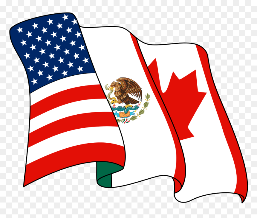 The English Ikariam - United States Mexico And Canada, HD Png Download - uae flag png