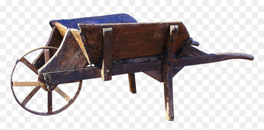 Carretilla En La Edad Media, HD Png Download - wheelbarrow png