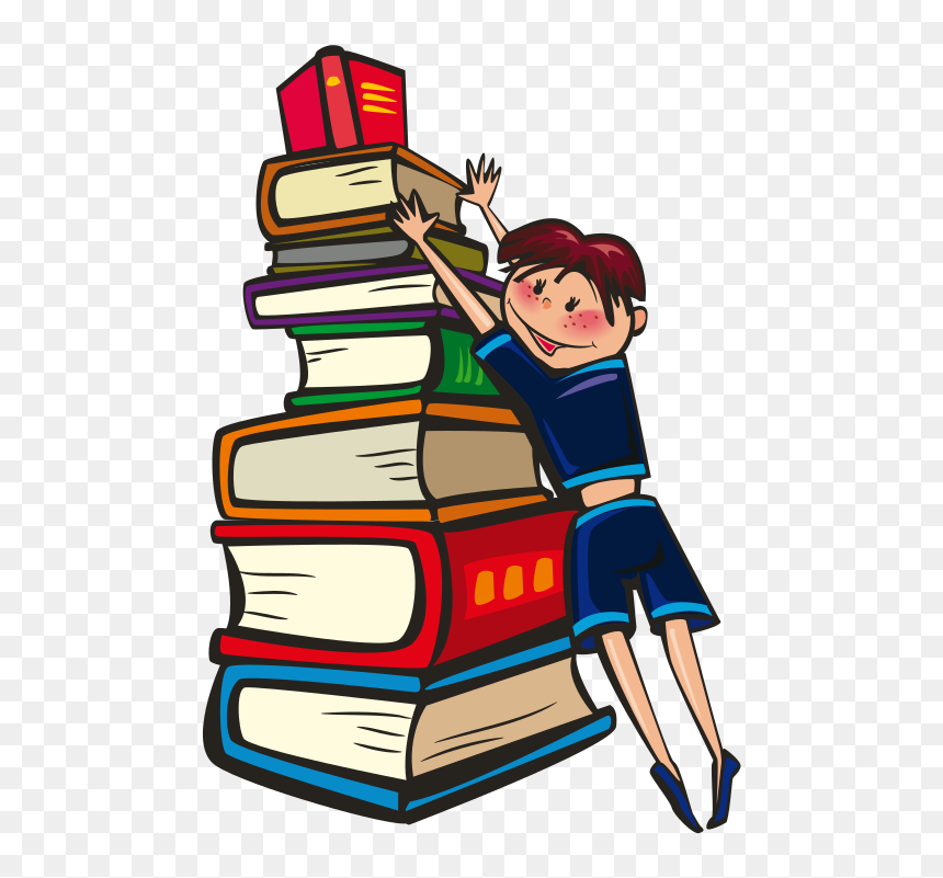 Old Clipart Librarian - Stack Clipart, HD Png Download - librarian png