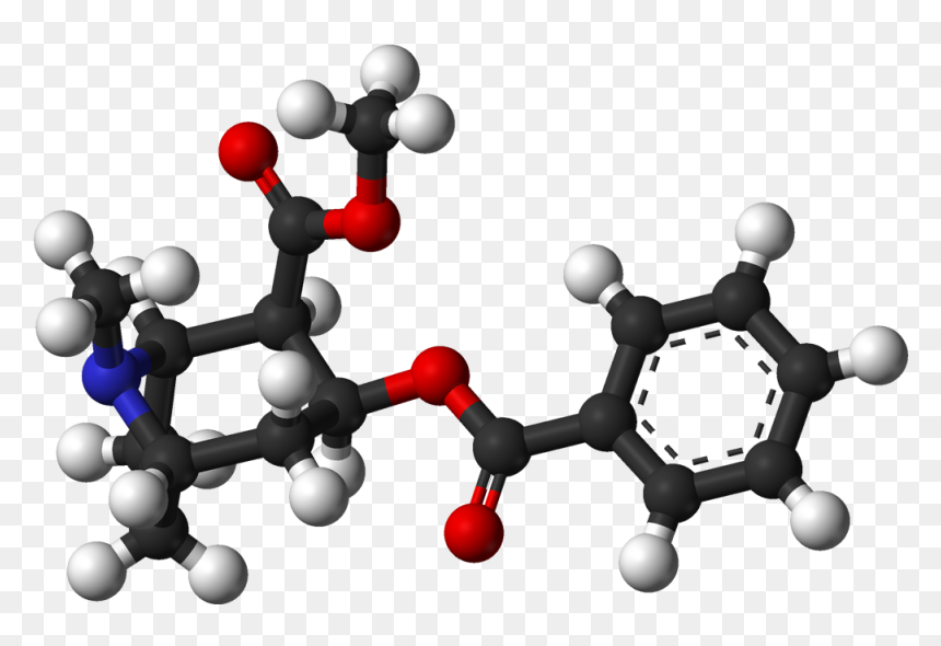 Cocaine 3d Balls - Chemical Formmula Of Cocaine, HD Png Download - cocain png