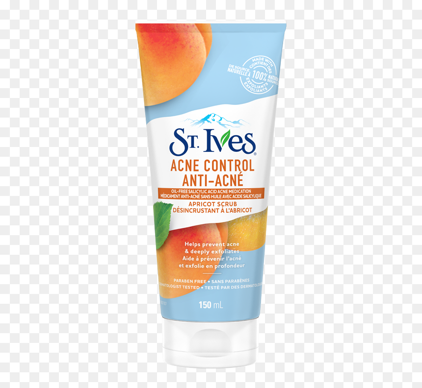 Acne Control Apricot Scrub - St Ives Acne Control, HD Png Download - scrub png