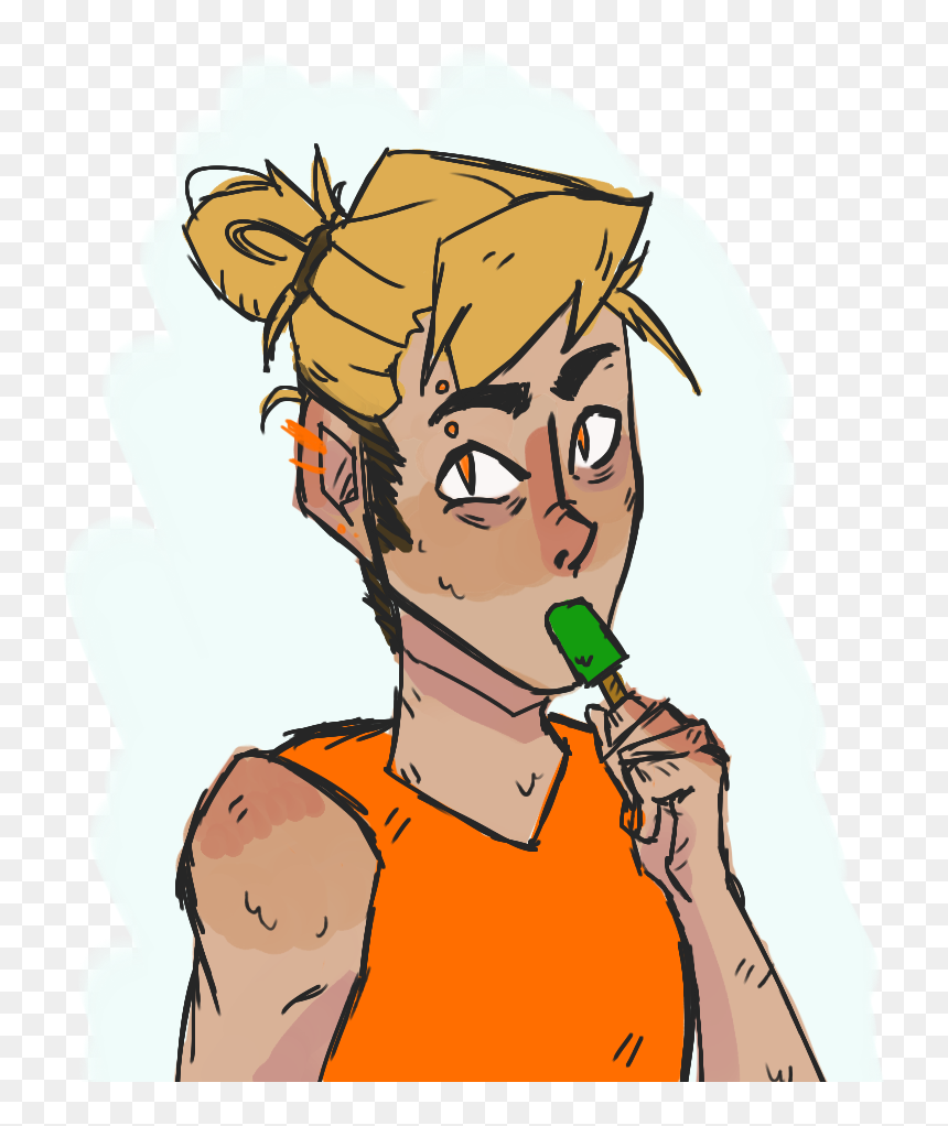 “ Obnoxiously Colored Dirk With An Obnoxiously Phallic - Cartoon, HD Png Download - nic cage png