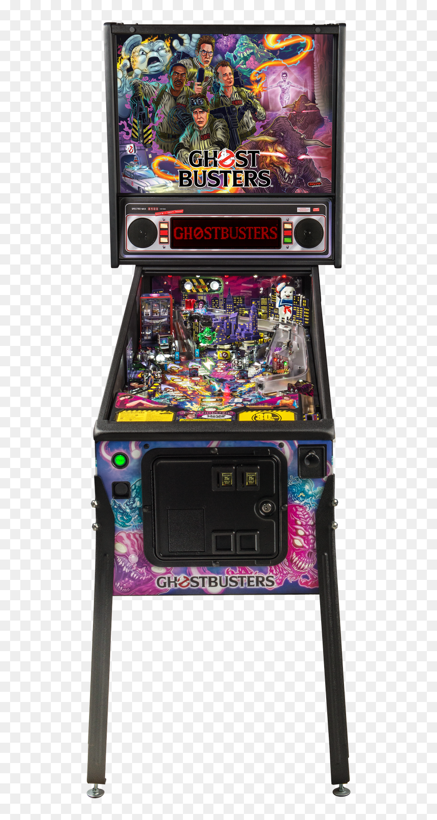 Stern Ghostbusterspro Cabinetff 01x - Ghostbusters Pro Pinball Machine, HD Png Download - pinball machine png