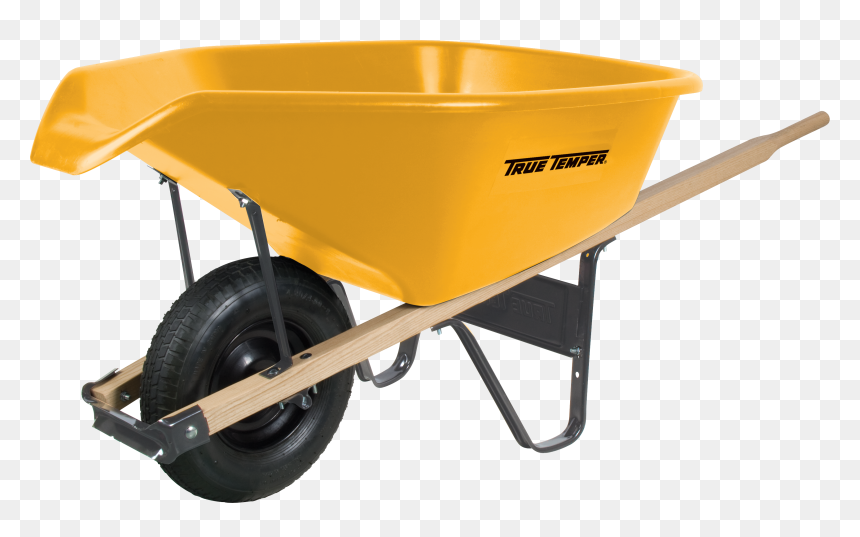 Transparent Home Depot Clipart - True Temper Wheelbarrow Plastic, HD Png Download - wheelbarrow png