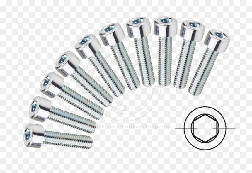 10x Phillips Countersunk Head Machine Screw Din912 - Cutting Tool, HD Png Download - metal screw head png