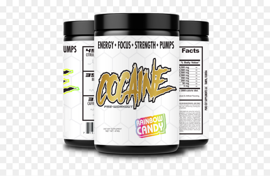 Purecut Supps Cocaine Preworkout - Pure Cocaine Pre Workout, HD Png Download - cocain png