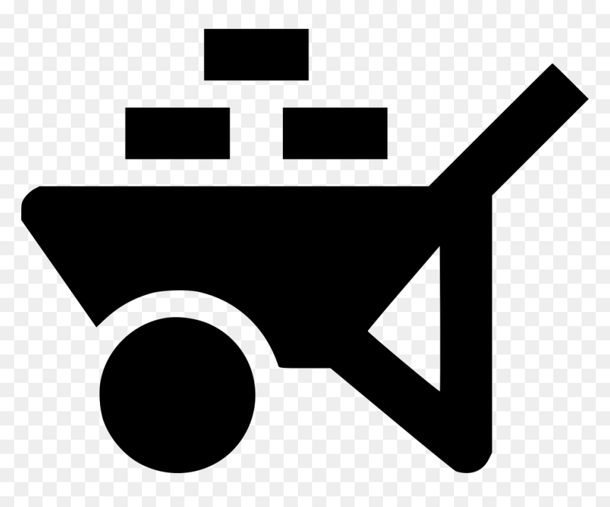 Wheelbarrow - Building Work Icons Png, Transparent Png - wheelbarrow png