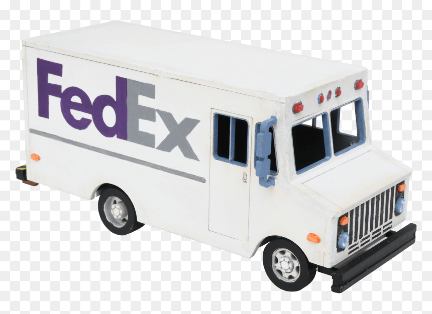 Although This Example Is Painted As A Fed Ex Delivery, HD Png Download - fedex truck png