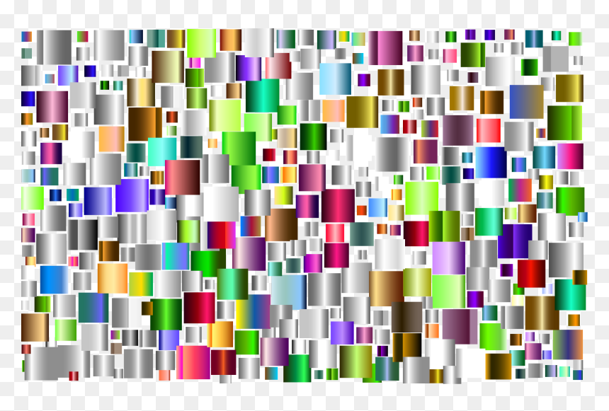 Prismatic Abstract Squares 3 Clip Arts - Illustration, HD Png Download - squares design png