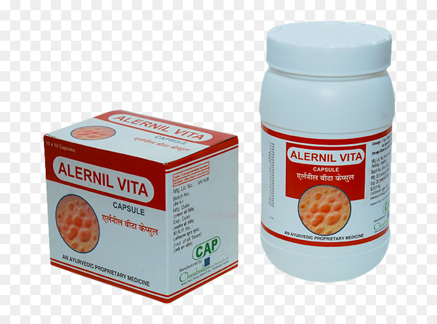 Alernil Vita Capsule - Box, HD Png Download - medicine capsule png