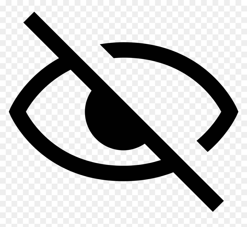 Drawing Blinds Sideway - Hide Icon, HD Png Download - blind png