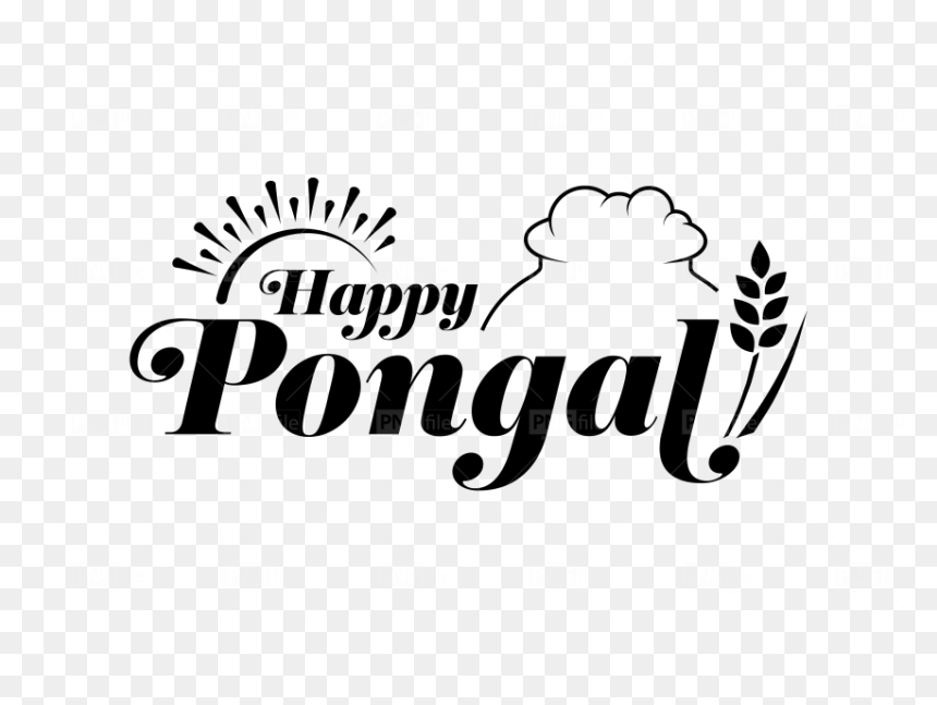 Happy Pongal Images Png, Transparent Png - happy text png