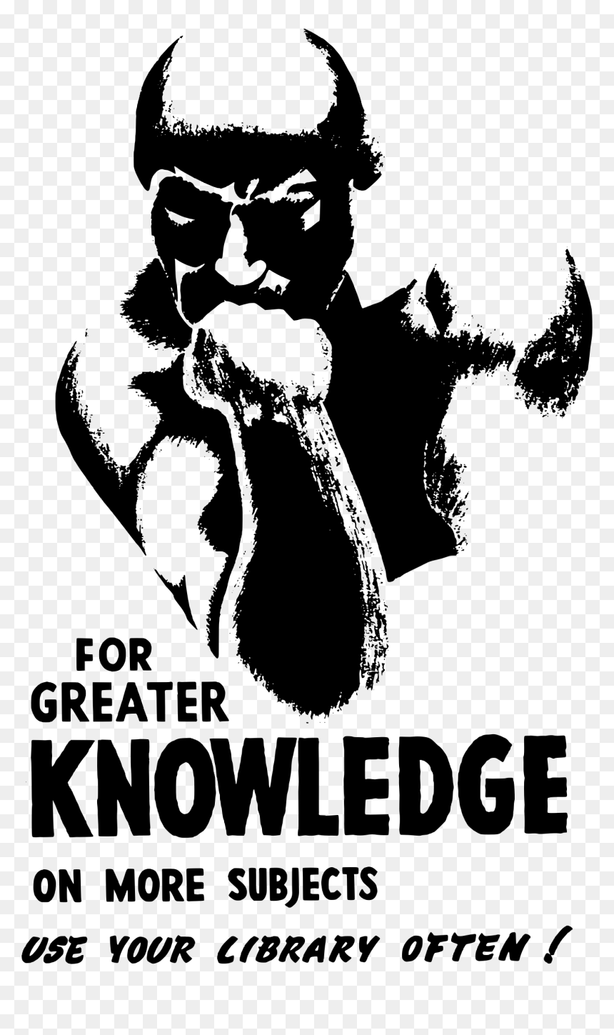 Thinker Litography Clip Arts - Vintage Library Posters, HD Png Download - thinker png