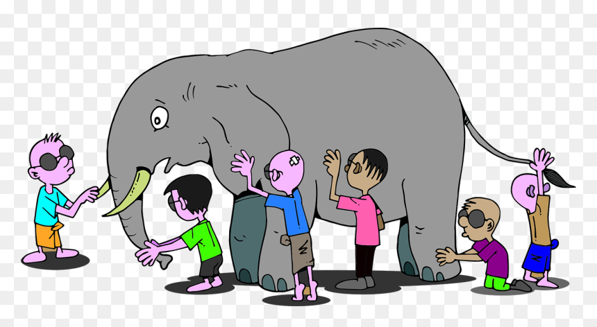 Spot The Difference Elephants, HD Png Download - blind png