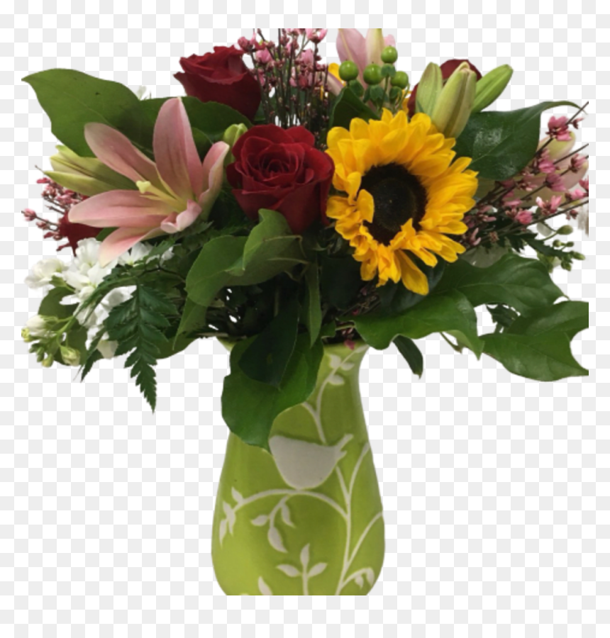 Bouquet, HD Png Download - big flower vase png