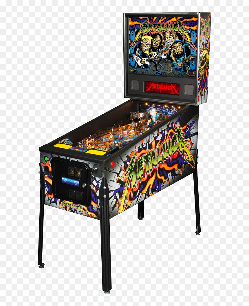 Metallica Pinball, HD Png Download - pinball machine png