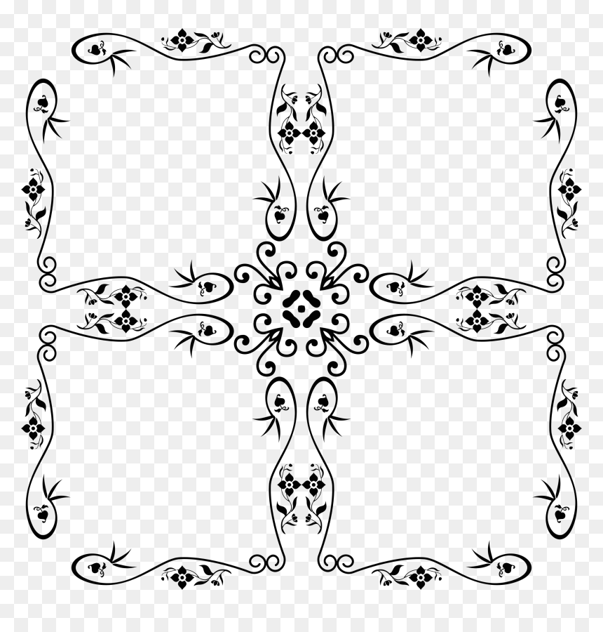 Decorative Vintage Style Frame 18 Clip Arts - Hair And Beauty, HD Png Download - vintage border designs for cards png