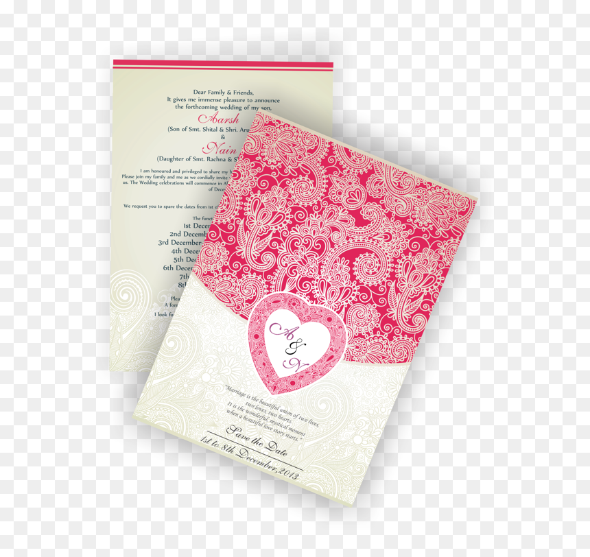 Envelope, HD Png Download - marriage card design png
