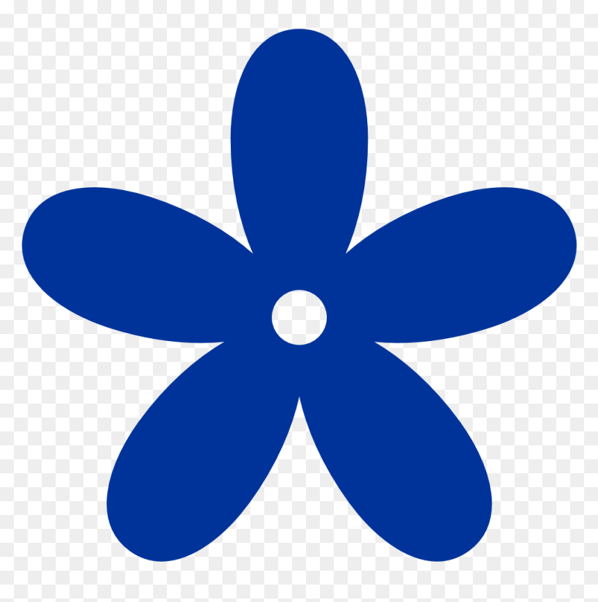 Blue Decoration With Flowers Png - Transparent Flower Clipart Png, Png Download - decoration clipart png