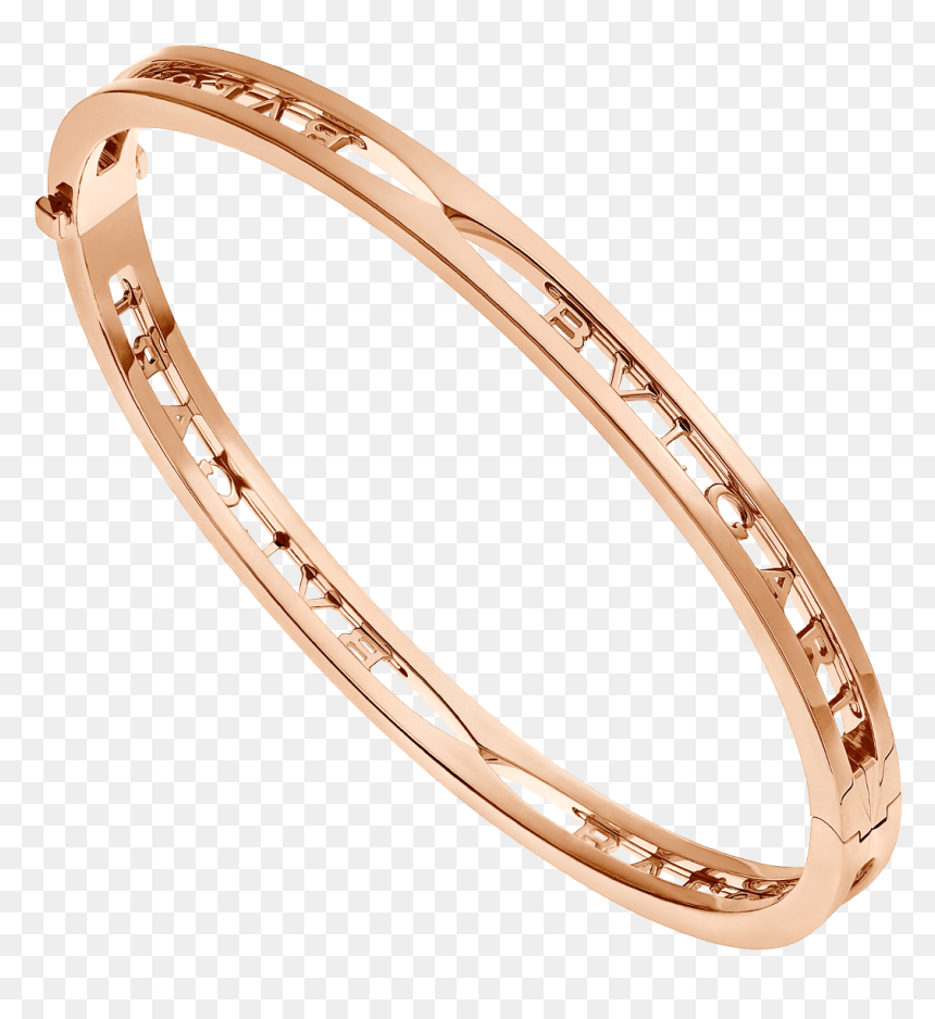 White Gold Bulgari Bracelets, HD Png Download - gold bangle png