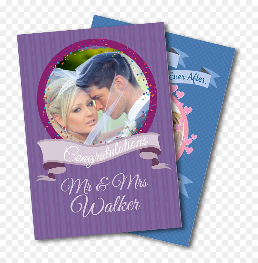 Wedding Cards - Christmas Card, HD Png Download - girl birthday frame png