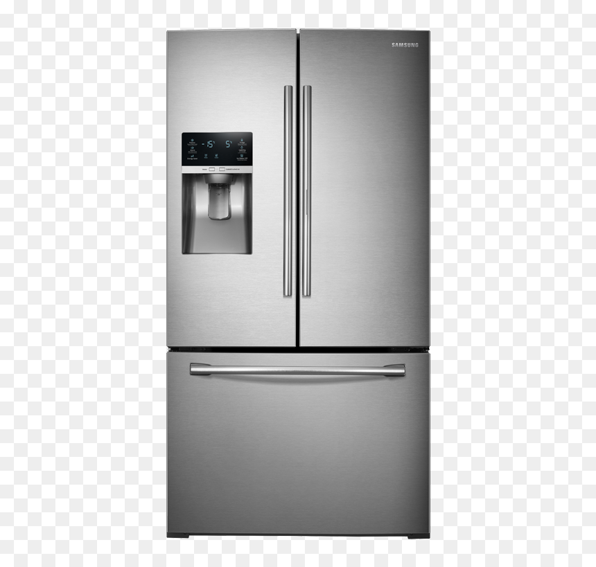 Thumb Image - Samsung Stainless Steel Refrigerator, HD Png Download - fridge freezer png