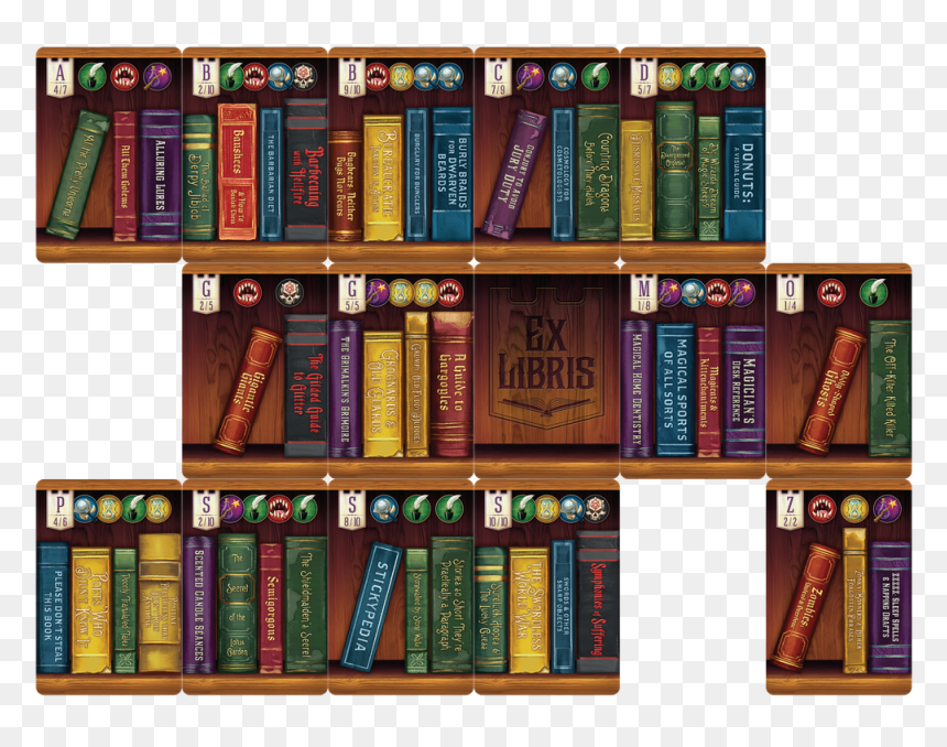 Librarian Free Bookshelve Huge Freebie Download - Ex Libris Board Game Cards, HD Png Download - librarian png
