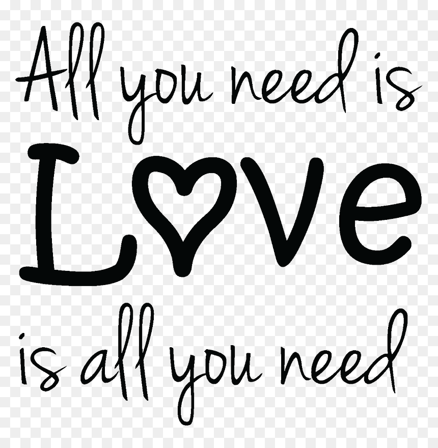 Sticker All You Need Is Love Design Ambiance Sticker - Sticker All You Need Is Love, HD Png Download - love design png