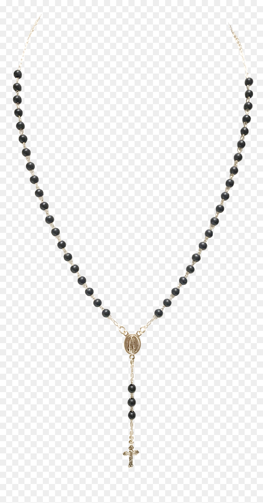 Ally Rosary Black - Latest Design Of Mangalsutra In Gold, HD Png Download - png mangalsutra images