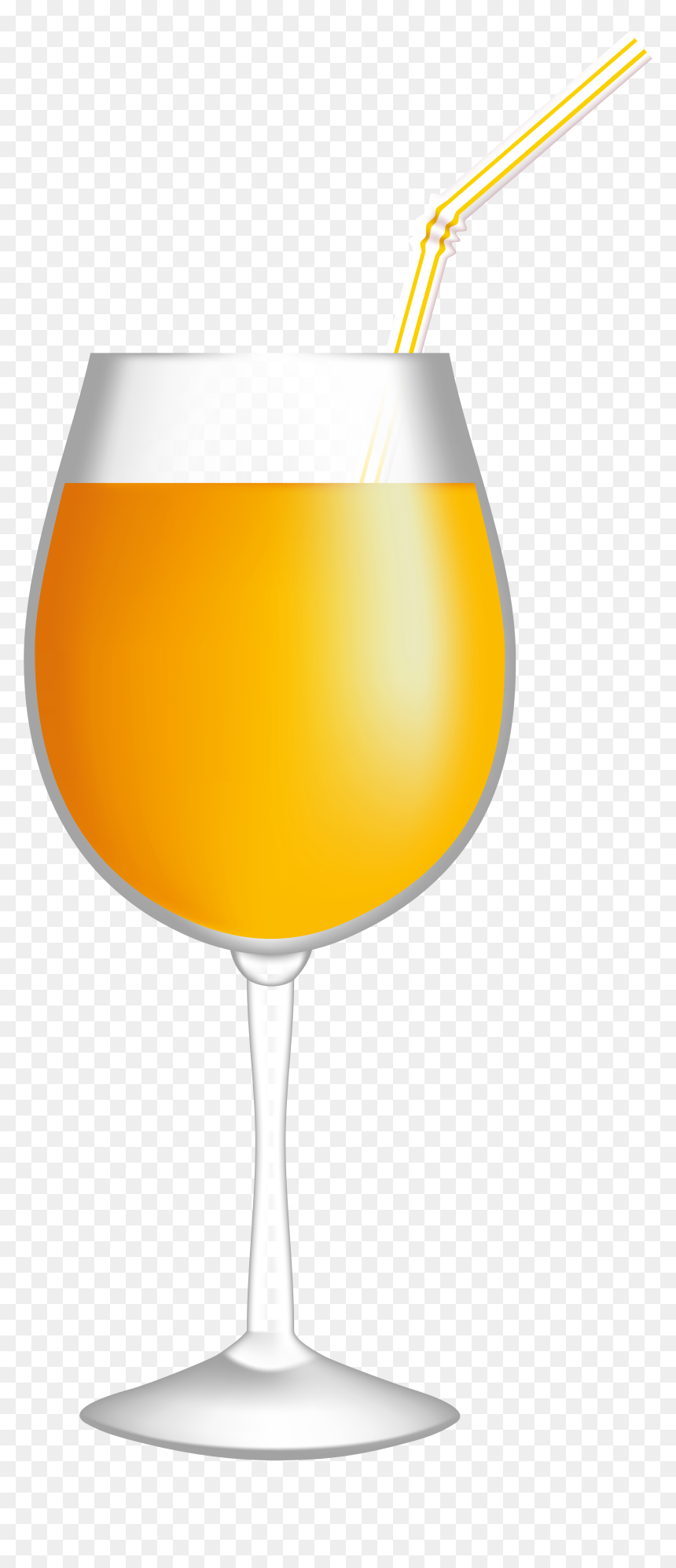 Orange Juice Png Transparent Clip Art Imageâ - Juice Glass Clipart Png, Png Download - mango juice glass png