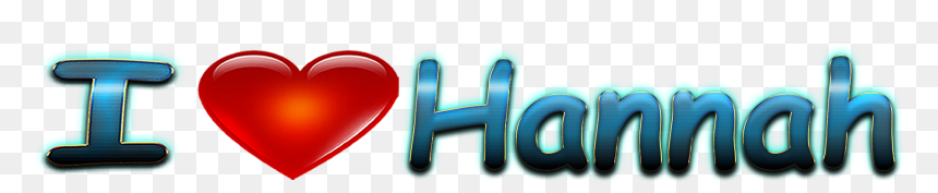 Hannah Love Name Heart Design Png - Name Samuel With A Heart, Transparent Png - love design png