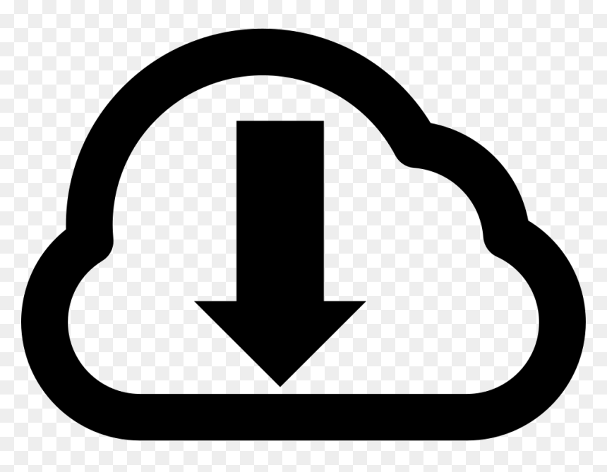 Cloud Download Symbol - Download, HD Png Download - download symbol png