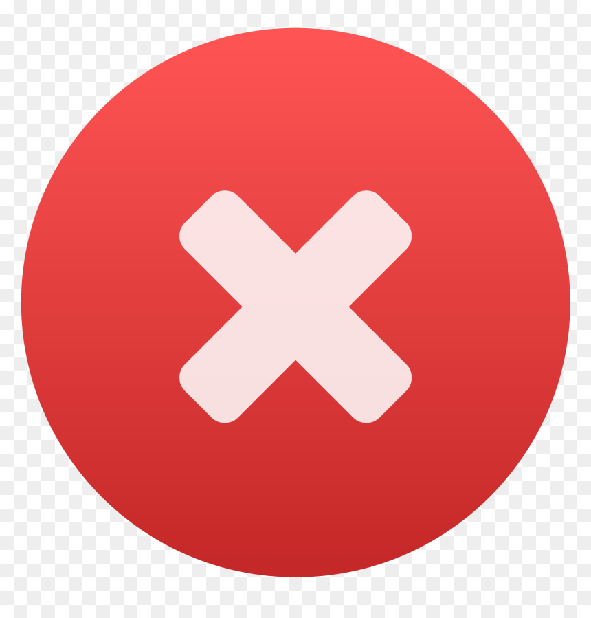 Icon Youtube Logo Png, Transparent Png - rejected png