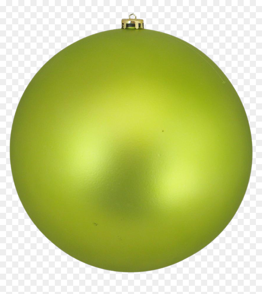 Green Christmas Ball Png Picture - Flat Green Christmas Bulbs, Transparent Png - metal ball png