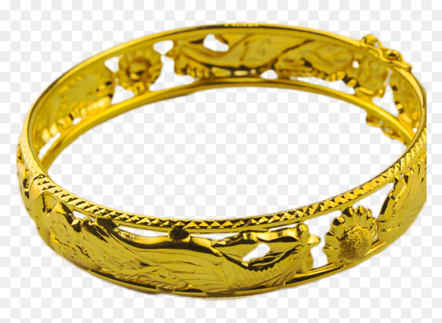 Go Sleeveless With Our 916 Gold Bangles In Prance Gold - Png Image Gelang Emas Png, Transparent Png - gold bangle png