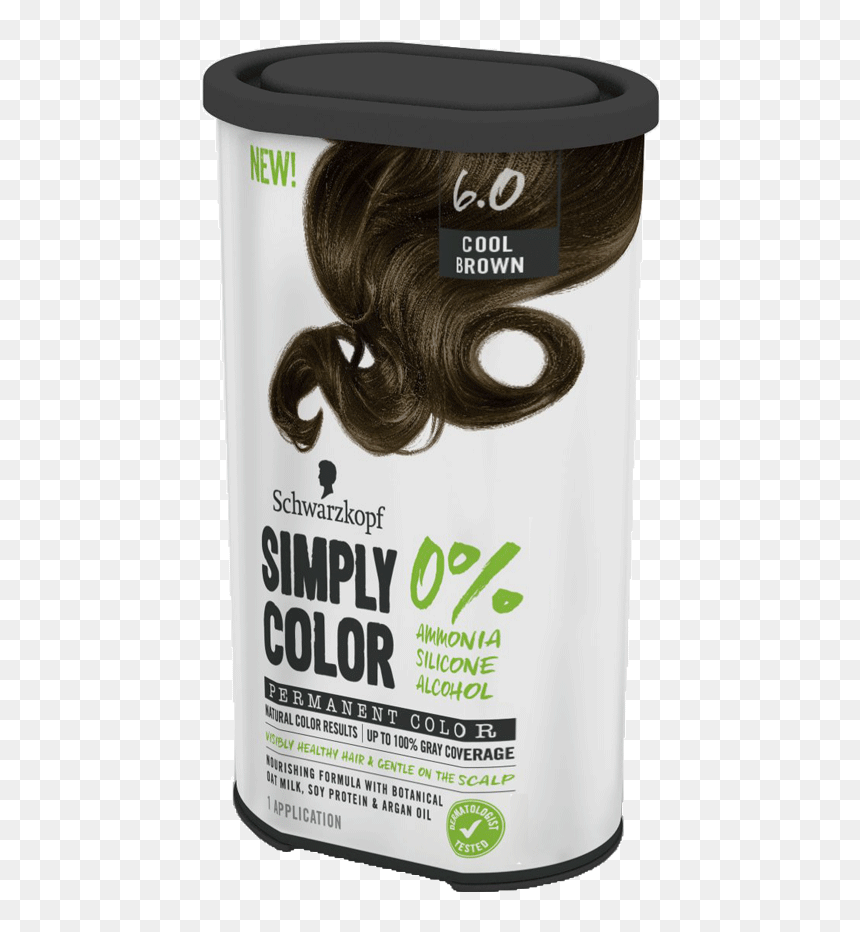6 0 Coolbrown - Schwarzkopf Simply Color Truffle Brown, HD Png Download - boys hairstyle png