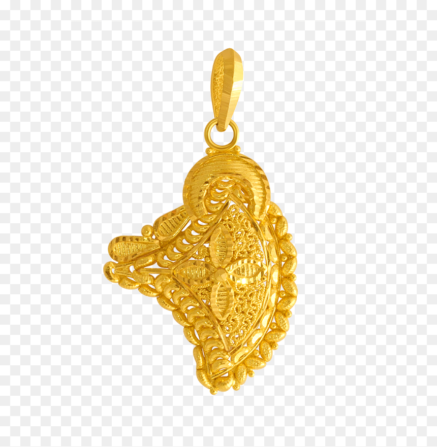 Gold Ornaments Chain - Locket, HD Png Download - gold ornaments chain png