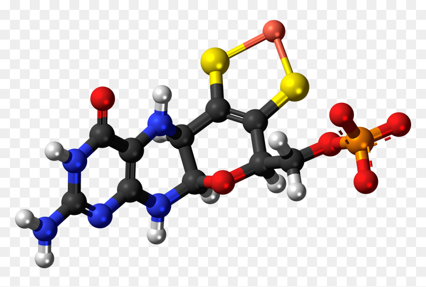 Metal-binding Pterin Anion Ball - Molecule, HD Png Download - metal ball png