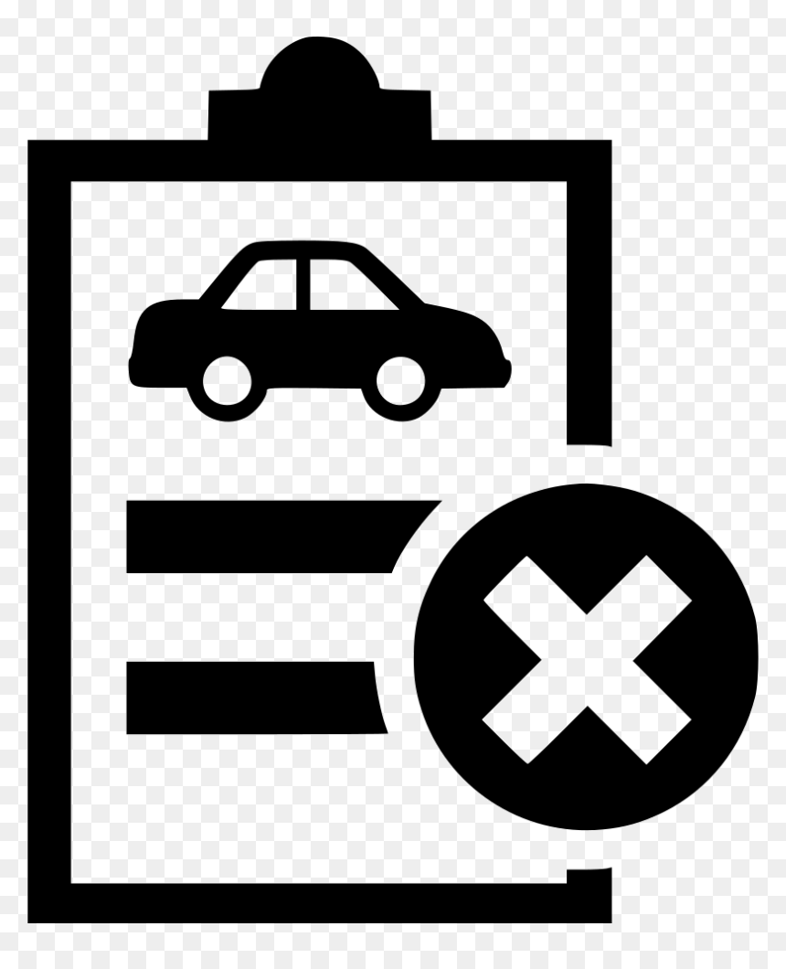 Test Car Inspection Technical Review Rejected - Car Inspection Icon Png, Transparent Png - rejected png