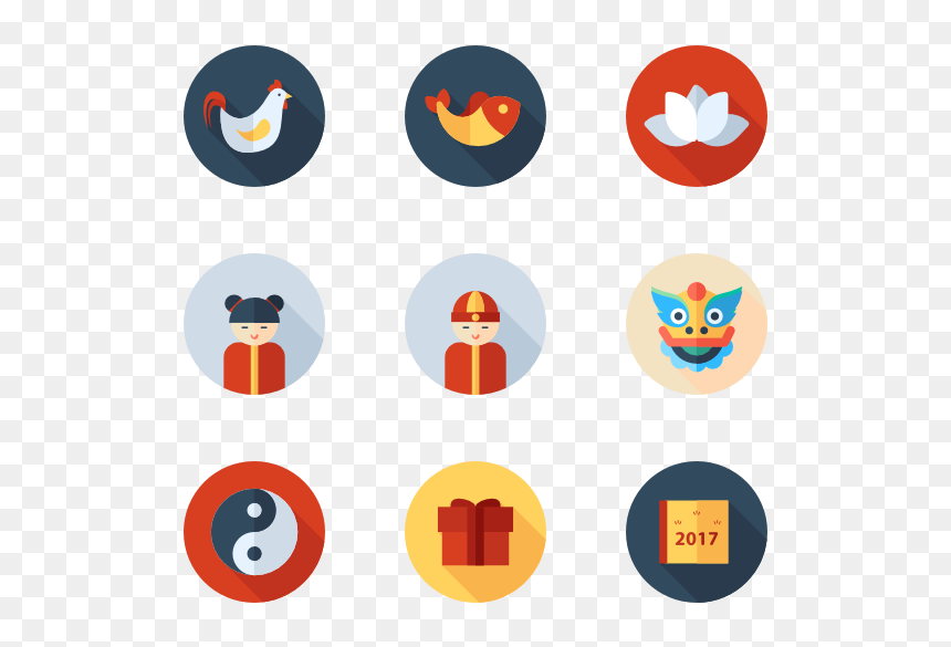 Icons Free Vector - Asolo, HD Png Download - new year icon png
