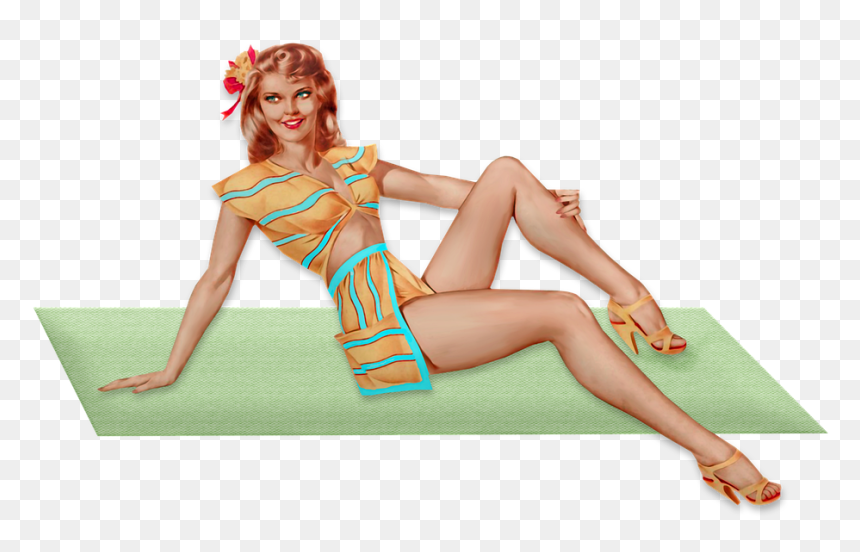 Sitting, HD Png Download - fashion girls png